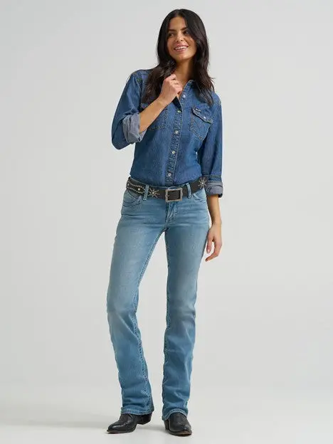 Wrangler Women's Light Wash Willow Ultimate Riding Jean 5