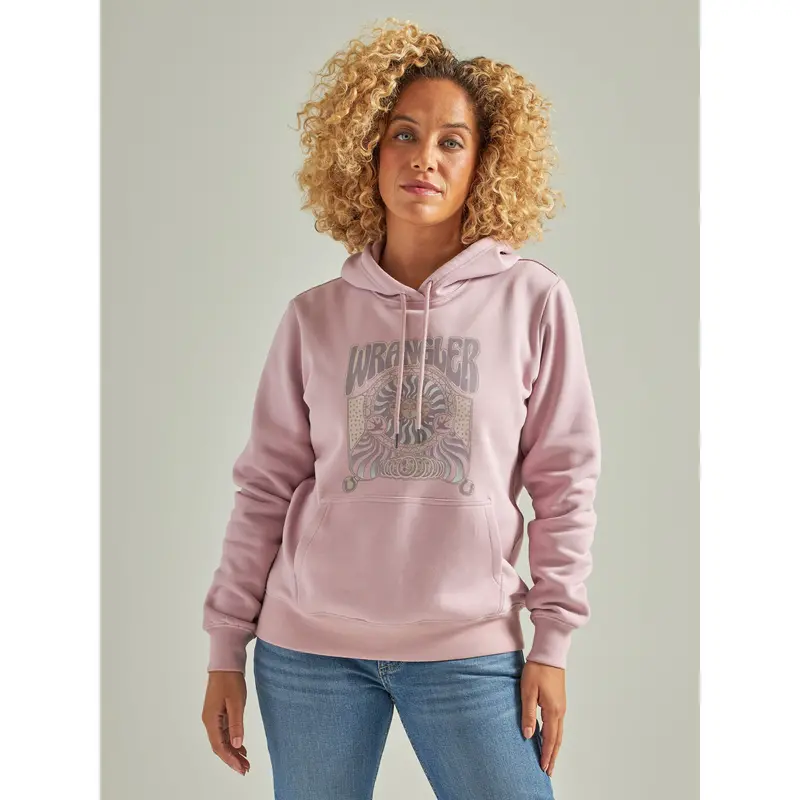 Wrangler Women's Lilac Groovy Sun Hoodie 1