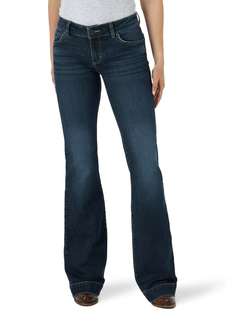 Wrangler Women's Samantha Retro Mae Wide Leg Trouser 4