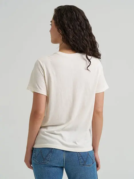 Wrangler Women's Whisper White Western Landscape Graphic Tee 2