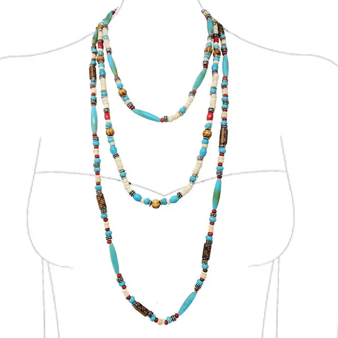 Wyo-Horse Uptown Triple Strand Beaded Necklace Set 1
