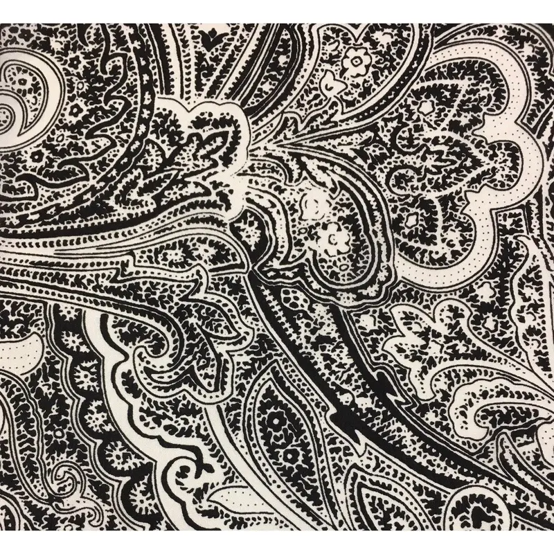 Wyoming Traders Acanthus Frontier Calico Silk Scarf 1