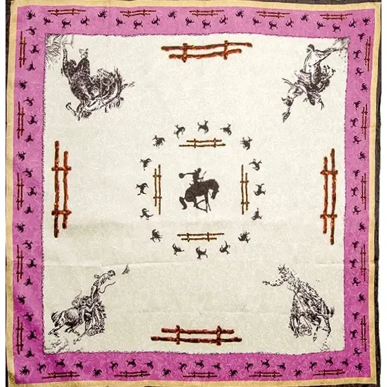 Wyoming Traders Ivory Fences Limited Edition Silk Scarf 1