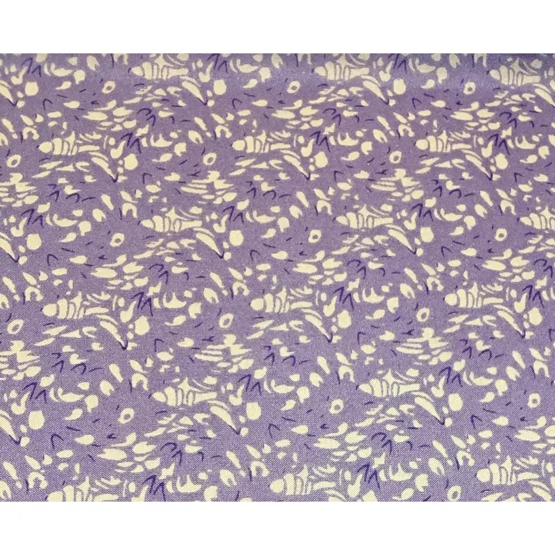 Wyoming Traders Lavender Frontier Calico Silk Scarf 1