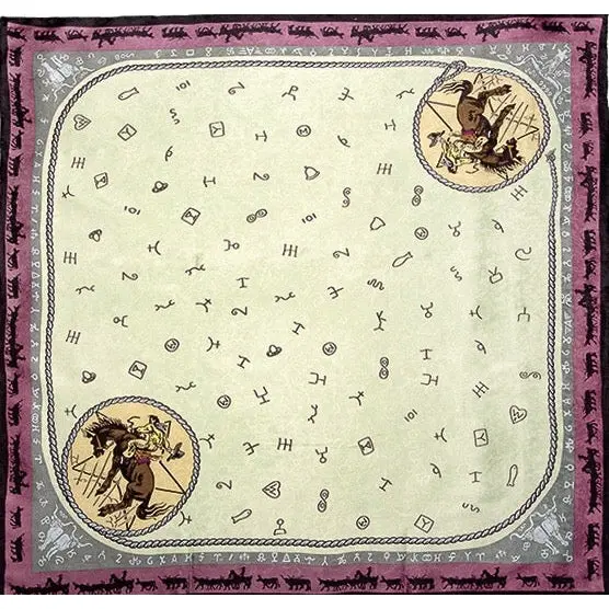 Wyoming Traders Limited Edition Beige Brands Silk Scarf 1