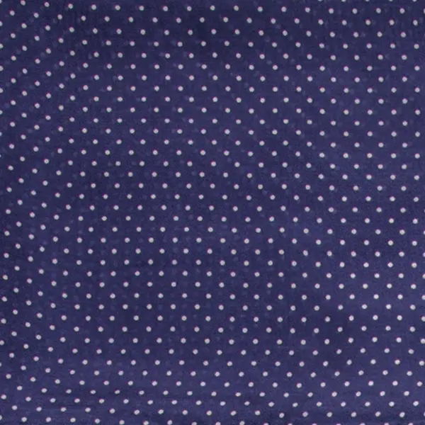 Wyoming Traders Navy Cowboy Polka Dot Silk Scarf 1