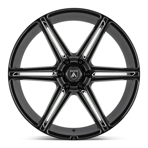 Asanti Abl25-20906330Bk Ab25 Gloss Black Machined 20X9 Wheel – 6X135 Bolt Pattern, 30Mm Offset 1