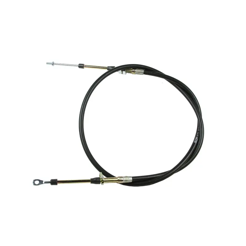 B&M Super Duty Race Shifter Cable — 5-Foot Eyelet-To-Threaded Black Cable 1