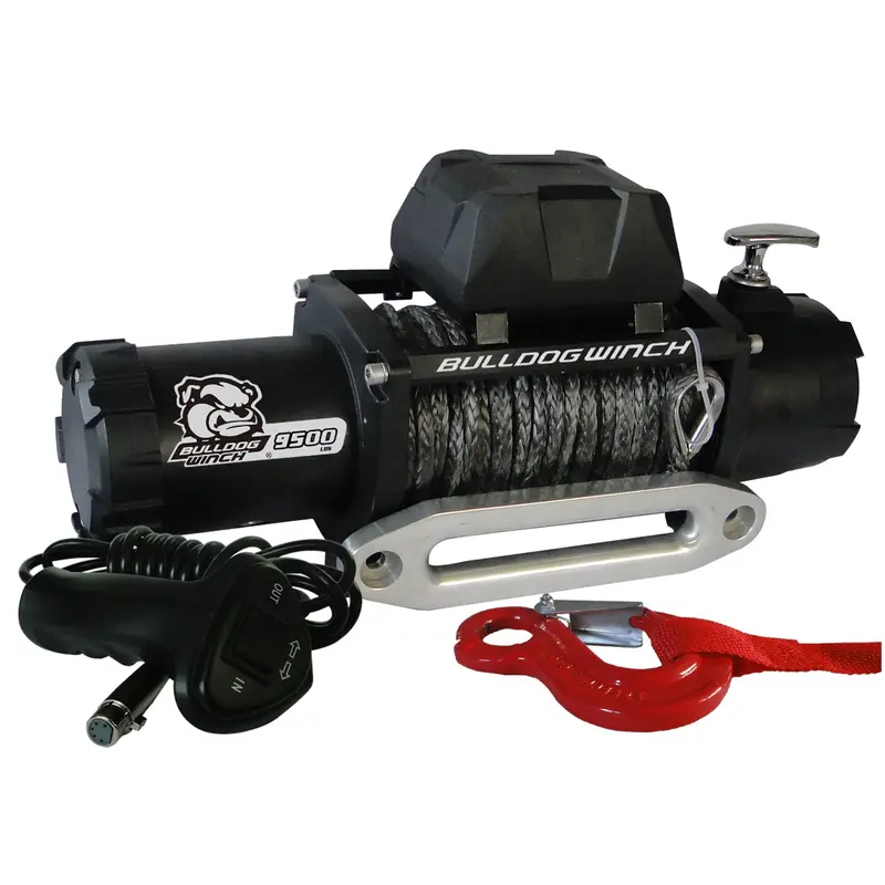 Bulldog Winch 10045 – 9,500-Lb Synthetic Rope Winch With 5.5Hp Series-Wound Motor 1