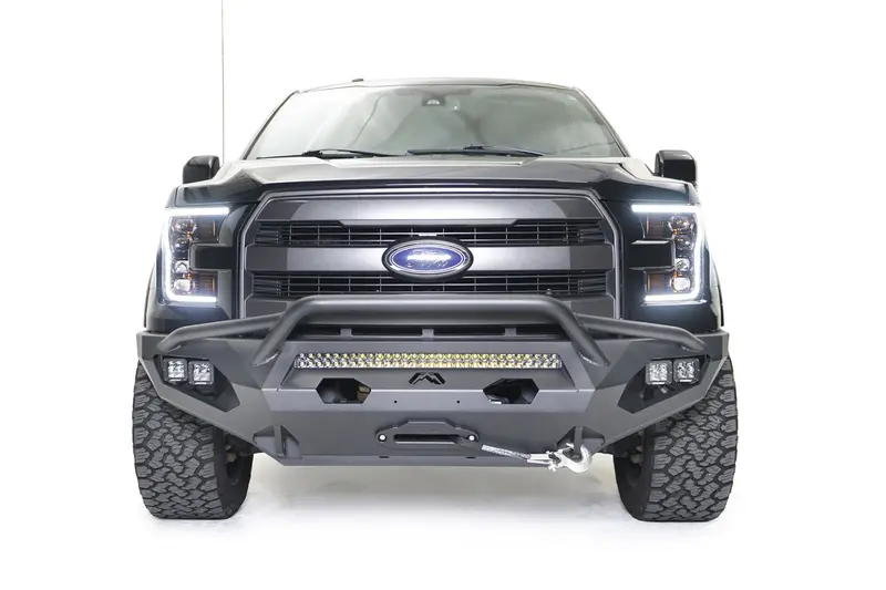 Fab Fours Ff15-X3252-B Matrix Front Bumper – Bare Finish With Integrated Pre-Runner Guard 1