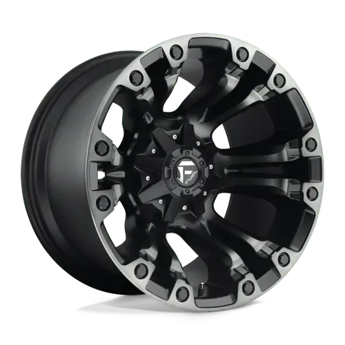 Fuel D85120908257A Gloss Black & Gray 20X9 Inch Wheel – 8X6.5 Bolt Pattern, 20Mm Offset 1