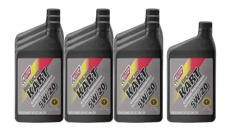 Klotz Ke-225-10 Synthetic Estorlin 4-Stroke Kart Oil – 5W20, 10 X 1-Quart Case 1