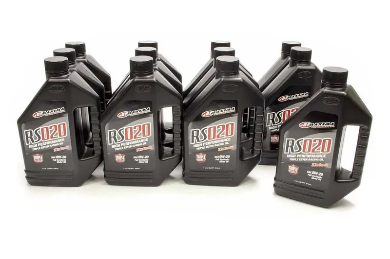 Maxima Rs020 0W-20 Full-Synthetic Racing Oil – 12-Pack, 1 Quart Each 1