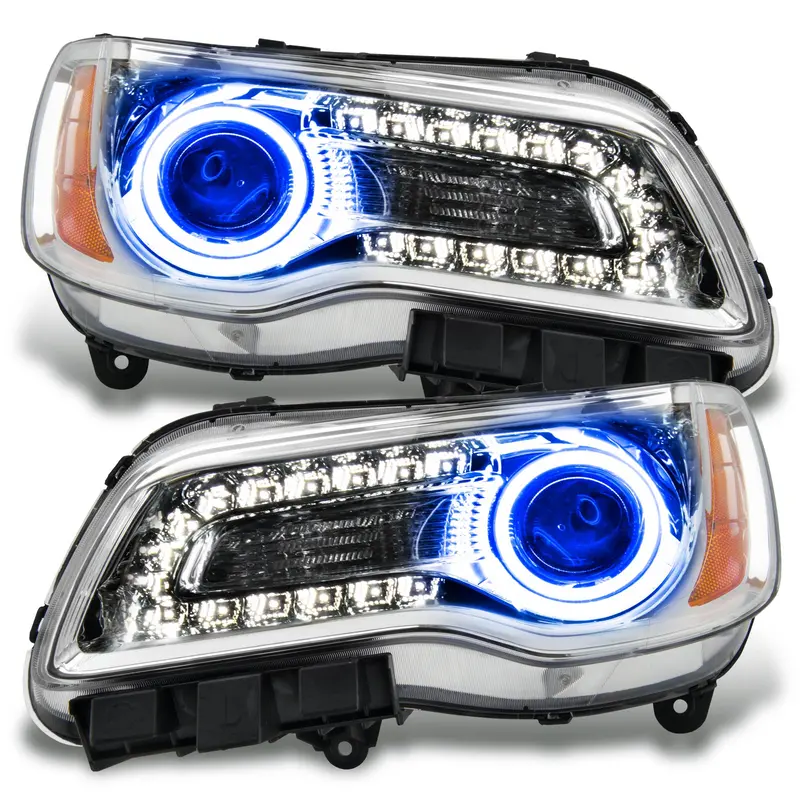 Oracle Lighting 7728-002 Smd Headlight Assembly – Chrome Bezel, Non-Hid, Blue Accent 1