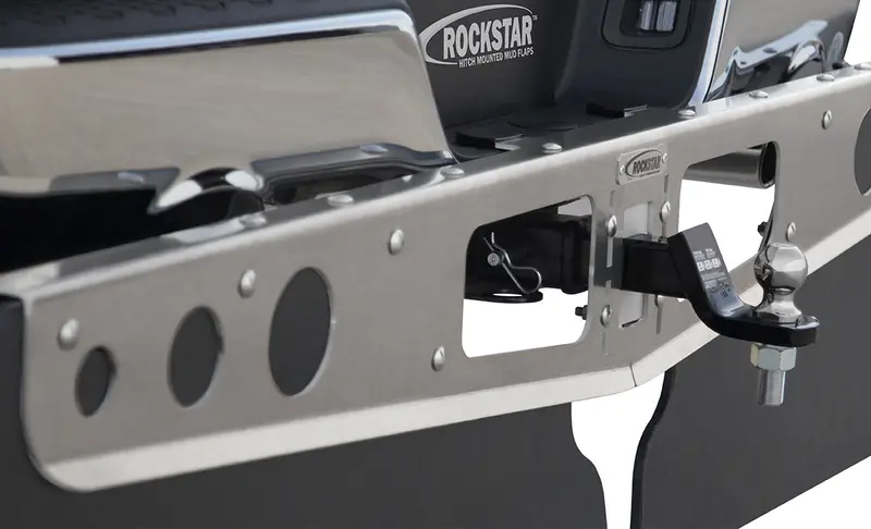 Rockstar A10201022 Heavy-Duty Hitch-Mount Mud Flaps – 2Xl Size With Aluminum Frame & Stabilizer Plate 2