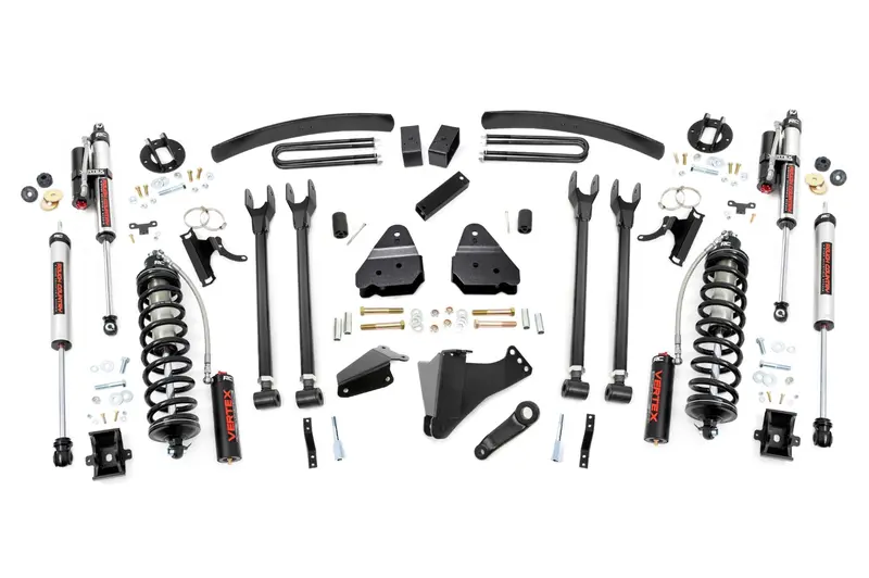 Rough Country 58159 Six-Inch Gas-Charged 4-Link Overload Lift Kit For 2005–2007 Ford Super Duty 1
