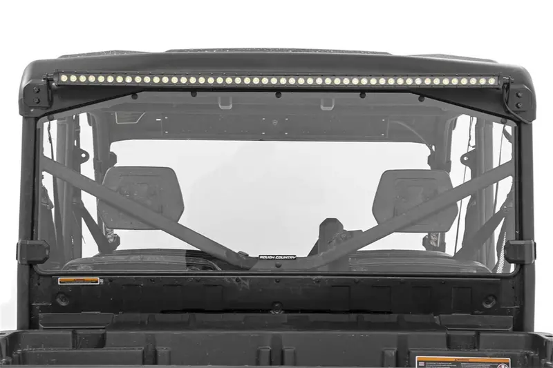 Rough Country 98162032 Scratch Resistant Rear Windshield Panel 16-20 Can-Am Defender Rough Country 2