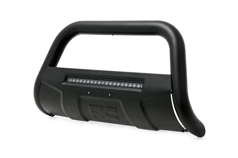 Rough Country B-C4071 Bull Bar With Led Light Bar – Black Finish For 2007–2018 Silverado/Sierra 1500 & Suvs 1