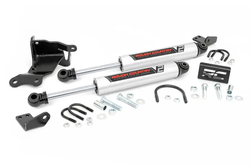 Rough Country Dual Steering Stabilizer For Jeep Gladiator Jt (2020–2022) And Wrangler Jl (2018–2022) 1