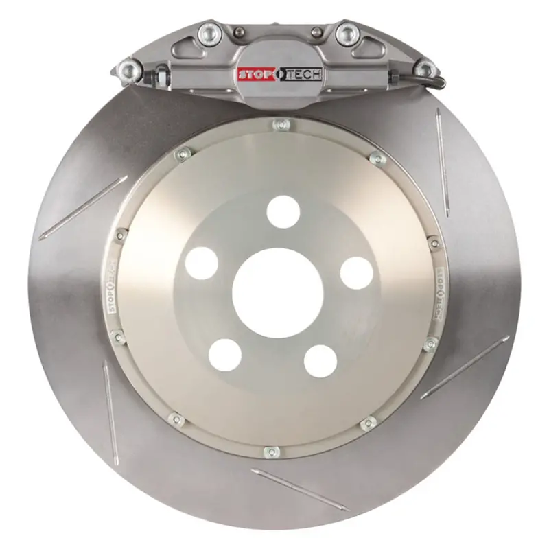 Stoptech 83.135.002G.R1 Stoptech Trophy Sport Big Brake Kit; Silver Caliper; Slotted 2 Pc. Rotor; Rear 1