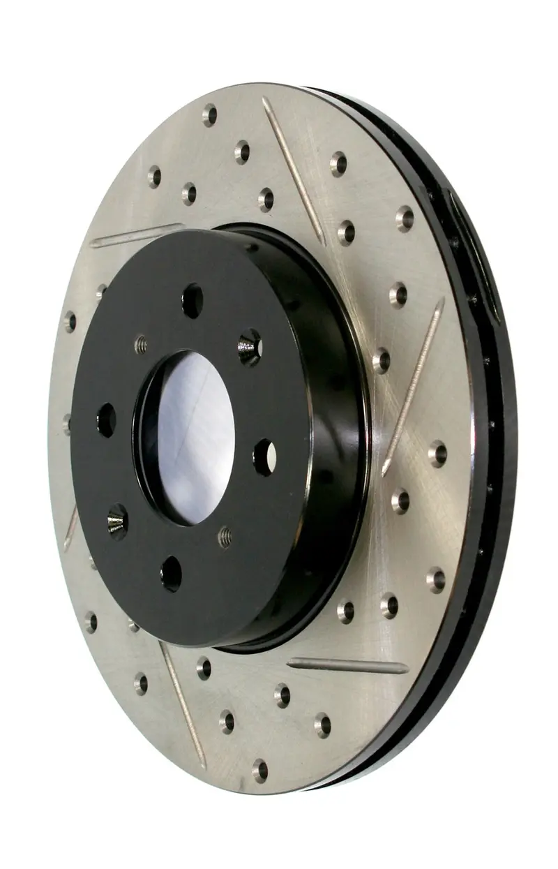 Stoptech Sport Rear Right Drilled & Slotted Brake Rotor 1